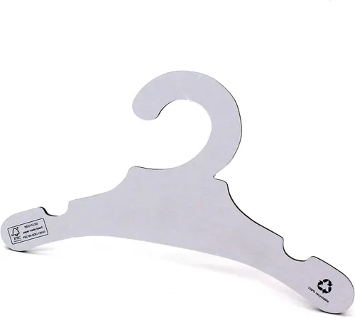 Vista 6 de 9 "Niños Niños Abrigo Ropa Pantalones Eco Reciclable Papel Blanco Cartón Perchas 36Pack