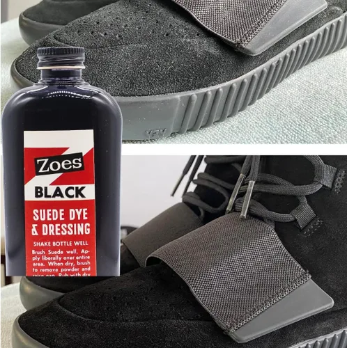 Vista 5 de Zoes - Tinte de piel de ante negro - Restaura y recolora zapatos botas bolsos muebles y más - 25 onzas - Fabricado en Estados Unidos