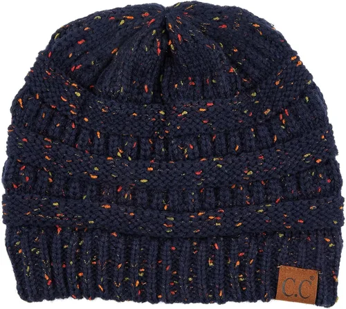 Vista 64 de C.C Trendy Warm Chunky Soft Stretch Cable Knit Beanie