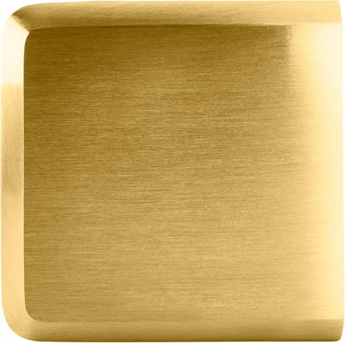 Vista 3 de CRL Abrazadera de vidrio biselado de latón satinado estilo agujero en vidrio resistente para montaje en pared
