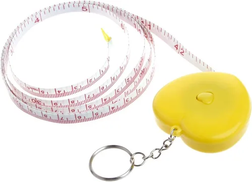 Vista 7 de Llavero Regla retráctil portátil en forma de corazón Cinta métrica 4.9 ft