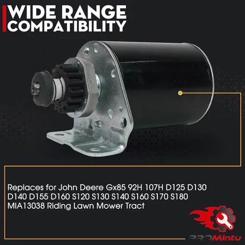 Vista 5 de El motor de arranque reemplaza para John Deere Z235 Z255 Z425 Z435 Z445 Z465 Z335E Z355E Z515E Z525E Z335M Z345M Z535M Z345R Z355R Z365R Z375R Z55R