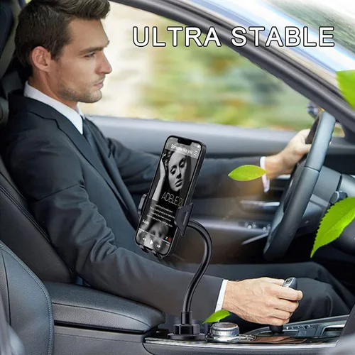 Vista 7 de Soporte de teléfono para automóvil, soporte flexible de cuello de cisne para teléfono, soporte ajustable compatible con iPhone 13 Pro Max 12 Pro 11