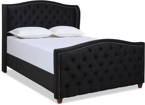 Vista 31 de Jennifer Taylor Home - Cama Anastasia de tamaño Queen de terciopelo resistente en color verde oliva Terciopelo de rendimiento verde oliva