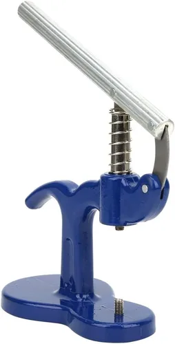 Vista 8 de Set de prensa de reloj profesional kit de reparación de reloj kit de herramientas de reparación con 12 piezas de troqueles azul