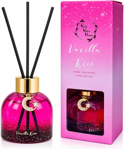 Vista 10 de Juego de difusor de junco, caja de regalo de 2.7 fl oz, incluye varillas difusoras de junco, aceite aromático de larga duración y botella de vidrio