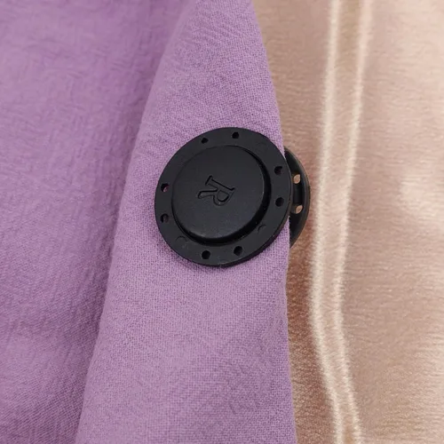 Vista 7 de 6 botones magnéticos para ropa ocultos, color negro, hebilla cortavientos de nailon para capa (0.87 pulgadas)