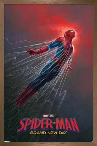 Vista 11 de Trends International Marvel Spider-Man: Brand New Day (2026) - Póster de pared de una hoja Webs, 34 pulgadas de largo x 22.4 W, versión sin marco
