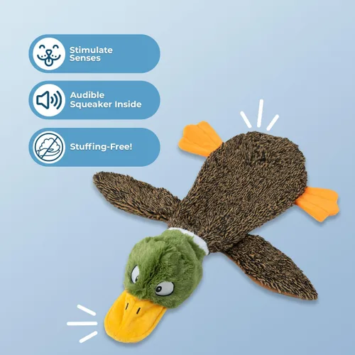 Vista 2 de Best Pet Supplies Juguetes chirriantes para perros con tela suave y duradera para mascotas pequeñas, medianas y grandes, juguete interactivo
