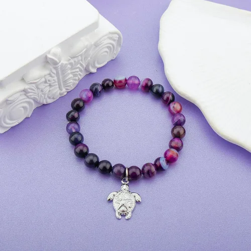 Vista 2 de MollyQueen Pulsera de tortuga marina, regalos para amantes de las tortugas, regalos de tortuga marina, joyería inspiradora de Navidad, regalo