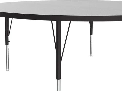 Vista 5 de Correll AM2448-REC-15 EconoLne - Mesa de actividades de melamina, 24 pulgadas x 48 pulgadas, parte superior de granito gris rectangular, patas