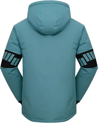 Vista 3 de Phibee chamarra polar impermeable cortavientos de esquí para hombres