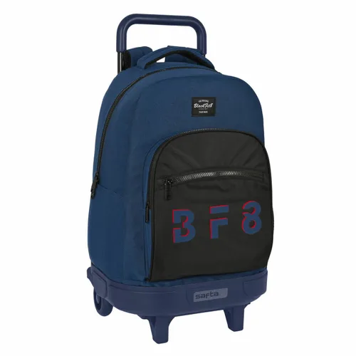 Vista 2 de Mochila Escolar con Ruedas BlackFit8 Urban Negro Azul marino (33 x 45 x 22 cm)