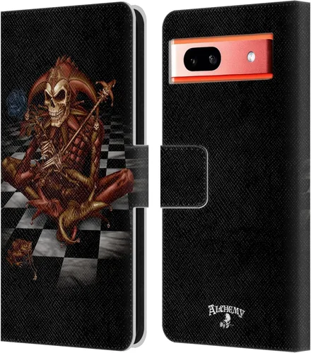 Vista 8 de Head Case Designs Funda de piel con licencia oficial de Alchemy Gothic 13 Dagger Illustration, compatible con Google Pixel 7a