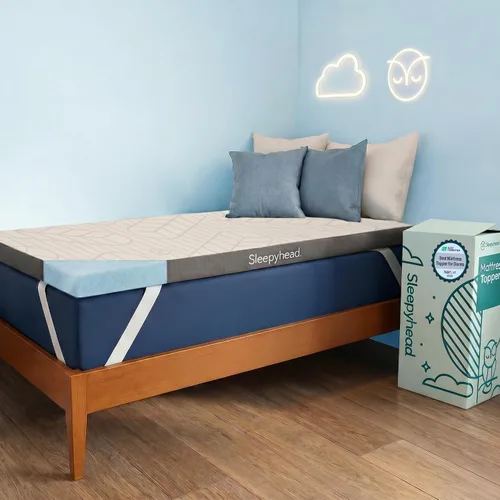 Vista 12 de Sleepyhead Cubrecolchón de gel premium de 2 pulgadas Twin XL, de espuma viscoelástica de gel para camas universitarias, refrescante, alivio de Gel