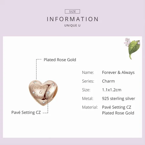 Vista 5 de Abalorios de ángulo de amor de plata de ley 925 con forma de corazón de amor a mano en ángulo de cuatro hojas de trébol para pies de bebé para mujer