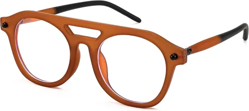 Vista 10 de FEISEDY Gafas de bloqueo de luz azul aviador de los años 70, marco piloto cuadrado, antideslumbrante, gafas de computadora para mujeres y hombres