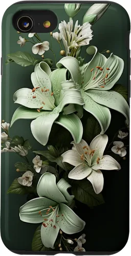 Vista 17 de Funda para iPhone 12 mini Sage green Wildflower Aesthetic Flower