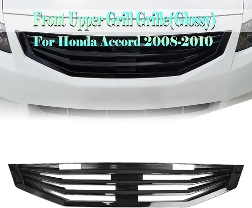 Vista 7 de Para Honda Accord 2 puertas Coupe 2008-2010 Parrilla Parachoques Delantero Negro Brillante