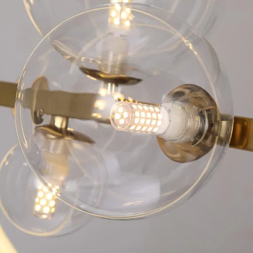 Vista 5 de Luces de isla de 10 luces para cocina, candelabros modernos para comedor, iluminación de isla de cocina, lámpara colgante lineal con varillas