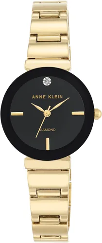 Vista 10 de Anne Klein Reloj de pulsera con esfera de diamante genuino para mujer