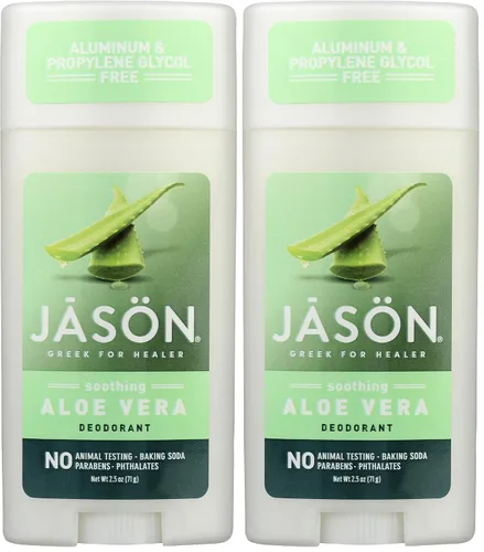 Vista 7 de Desodorante en barra de Aloe Vera por jason. 2.5 oz, 2.5 onza
