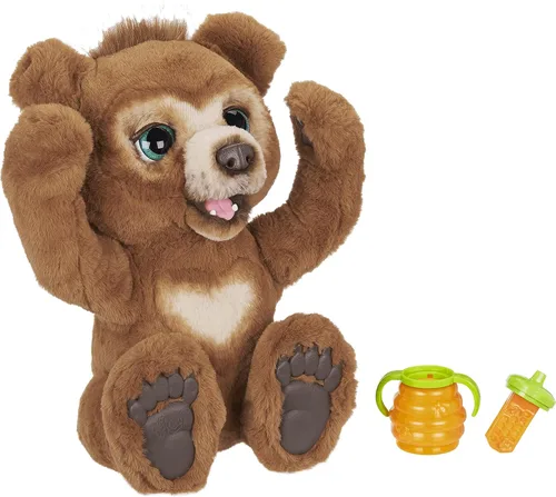 Vista 3 de FurReal Hasbro E4591EP5 Friends Cubby The Curious Bear - Juguete interactivo de peluche, a partir de 4 años, multicolor