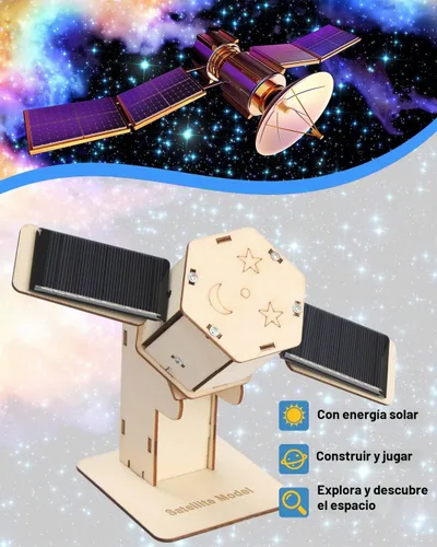Vista 5 de Poraxy Kits STEM 4 en 1, proyectos STEM para niños de 8 a 12 años, rompecabezas de madera 3D de montaje, juguetes de construcción, kit