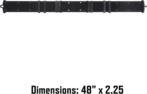 Vista 5 de Rothco Cinturón utilitario con hebillas de metal - Cinturones de servicio uniformes ajustables, Negro, Talla única