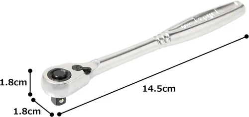 Vista 7 de TONE Mango de trinquete (tipo de sujeción de zócalo) RH2H 1/4" pulgadas Drive