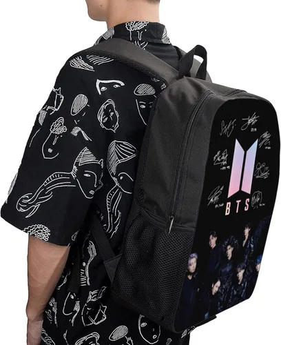 Vista 3 de Mochila, mochilas de alta capacidad, adecuadas para hombres, mujeres, niños, niñas, negocios, viajes, escuela, negro 7, talla única