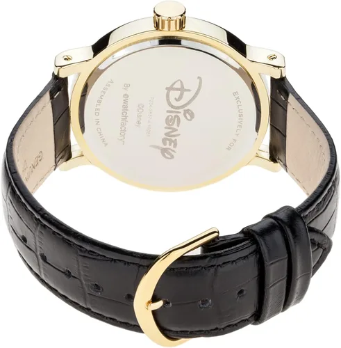 Vista 2 de Disney Mickey Mouse - Reloj analógico vintage de cuarzo para adultos Negro