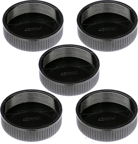 Vista 7 de Fotasy RBC2 2 x cubiertas de lente traseras y set de tapas con gamuza de limpieza para Canon EOS DSLR (negro)