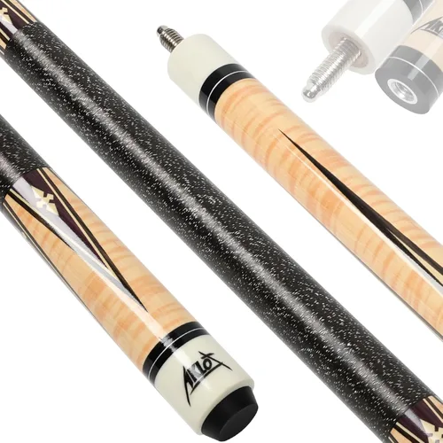 Vista 12 de AKLOT Pool Cue Sticks for Adults,Super Straightened Up 58'' 18 19 20 21oz Negro