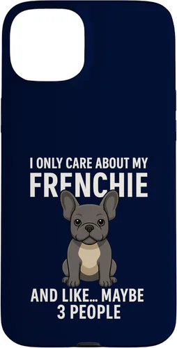 Vista 9 de I Care About My Frenchie & 3 People French Bulldog Owner Case for iPhone XR