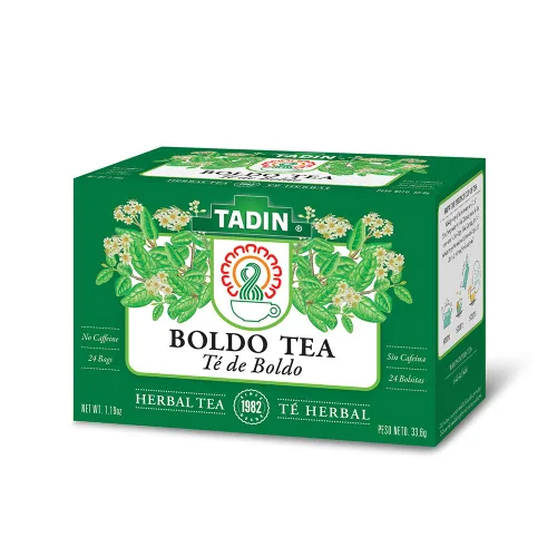 Vista 2 de Tadin Té de hierbas Boldo. Sin cafeína. 24 bolsas de té. 1.18 oz. Paquete de 3