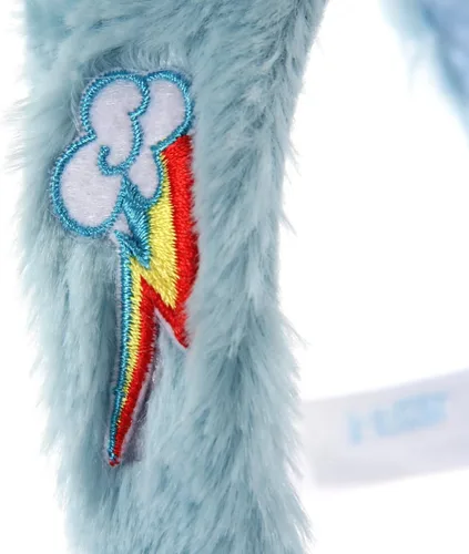 Vista 3 de Elope My Little Pony - Diadema para disfraz de arco iris azul con orejas, Azul