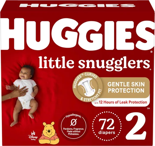 Vista 37 de Huggies Little Snugglers - Pañal para bebé, talla 1, 8 a 14 libras, 34717, 20