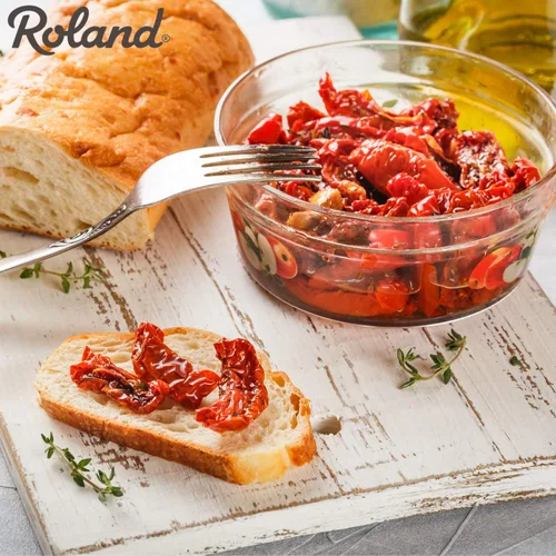 Vista 6 de Roland Foods Tomates secos al sol en aceite de oliva virgen extra, tarro de 3 onzas, paquete de 4