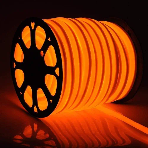 Vista 5 de US Stock - Cuerda de luz LED flexible de neón de 110 V y 150 pies, para fiestas, decoración del hogar, jardín, interior/exterior, tubo suave, tiras