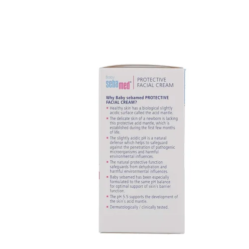 Vista 4 de Sebamed Crema facial protectora para bebés ultra suave suave hidratante facial para pieles delicadas (1.7 fl oz)