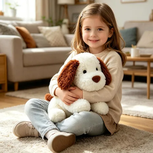 Vista 6 de Animales de Peluche Cachorro de 20 pulgadas, Animal de Peluche Perro Suave, Lindo Regalo de Peluche de Perro Cachorro para Niños y Niñas