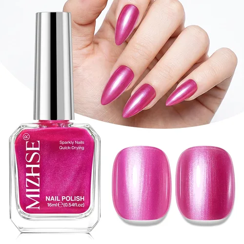 Vista 47 de MIZHSE Esmalte de uñas blanco perla de secado rápido, esmalte de uñas