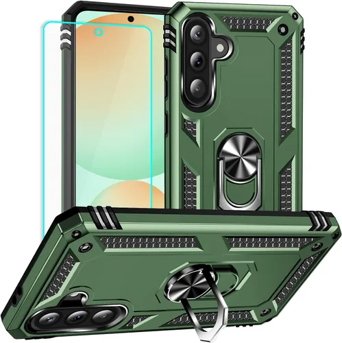 Vista 18 de Yiakeng Funda para Samsung A52, Galaxy A52 con protector de pantalla HD, fundas protectoras de grado militar con anillo para Samsung Galaxy A52 5G