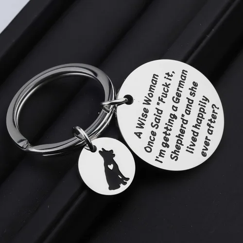 Vista 4 de TGBJE Regalo de pastor alemán, A Wise Women Getting a German Shepherd She Lived Happily Ever After German Shepherd MomDad Gift