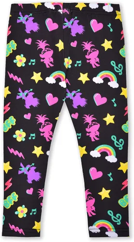 Vista 4 de DreamWorks Universal Trolls Girls Zip-up Hoodie, T-Shirt and Legging Set for Toddler and Little Kids PinkBlueBlack