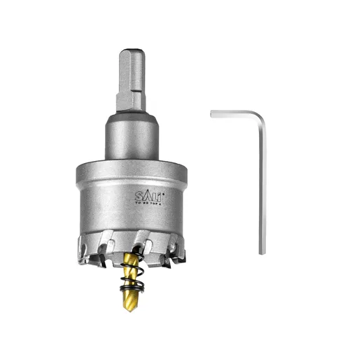 Vista 62 de SALI Kit de sierra perforadora TCT de 1 pulgada (1.024 in) con punta de carburo de tungsteno con broca piloto chapada en titanio para metal, acero