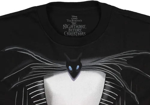 Vista 2 de Disney Nightmare Before Christmas Shaded Jack Skellington - Camiseta de esmoquin