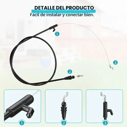 Vista 3 de 946-1130 746-1130 Cable de control de motor compatible con MTD Cub Cad et Troy Bilt Yardman Craftsman Bolens Huskee cortacésped