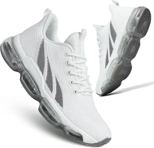 Vista 2 de Pozvnn Zapatillas de correr para hombre con cojín de aire, zapatillas de deporte de moda, informales, tenis, caminar, atléticos, zapatillas